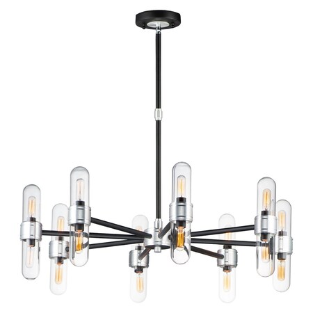 Maxim Dual 16-Light Chandelier 21708CLBKAL